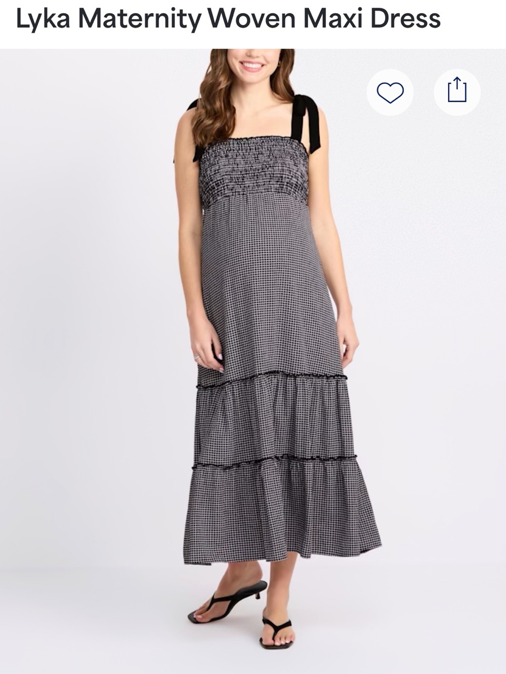 Gilli Lyka maternity woven maxi dress